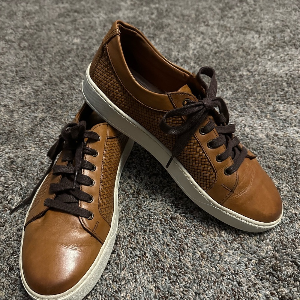 Allen Edmonds Tan Leather Sneakers